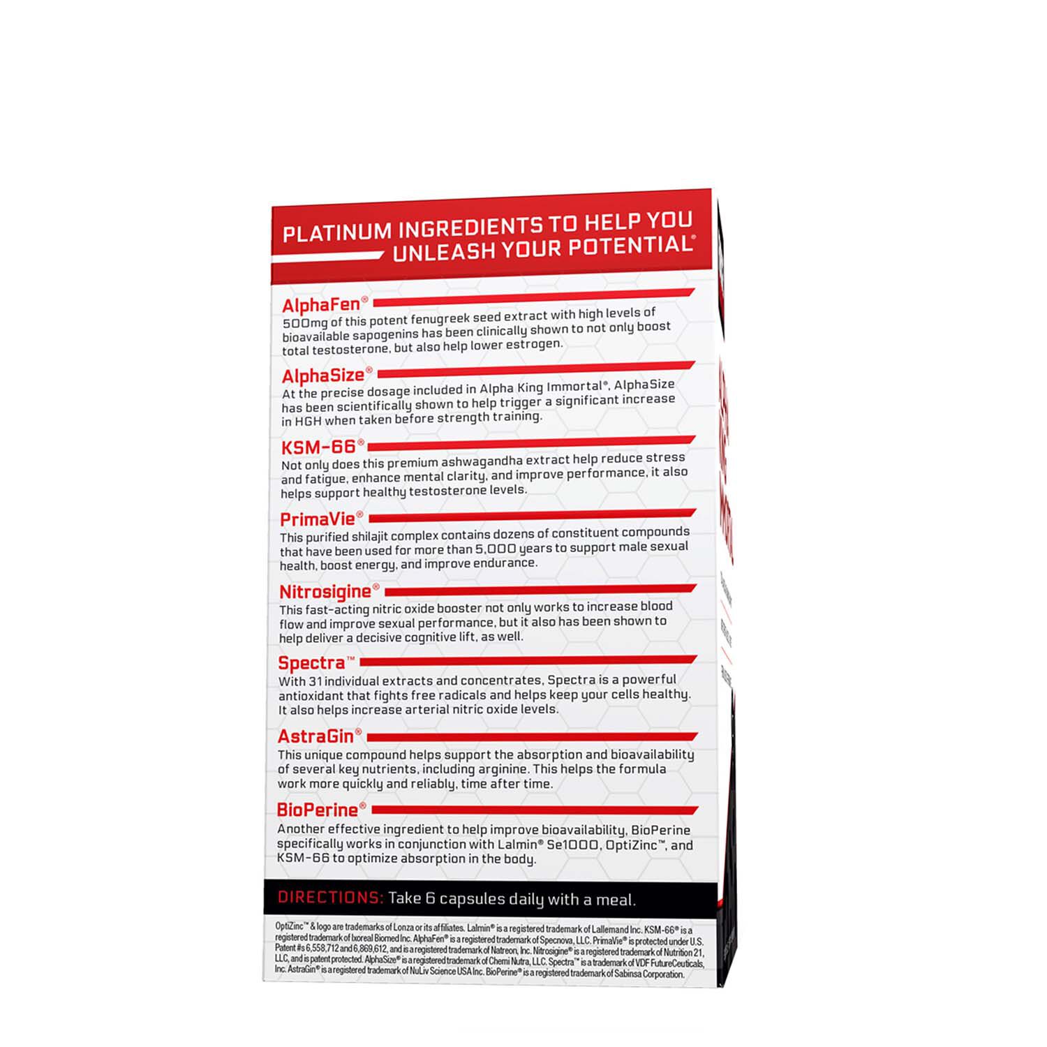 Alpha King Immortal&trade; - 180 Capsules (30 Servings)  | GNC